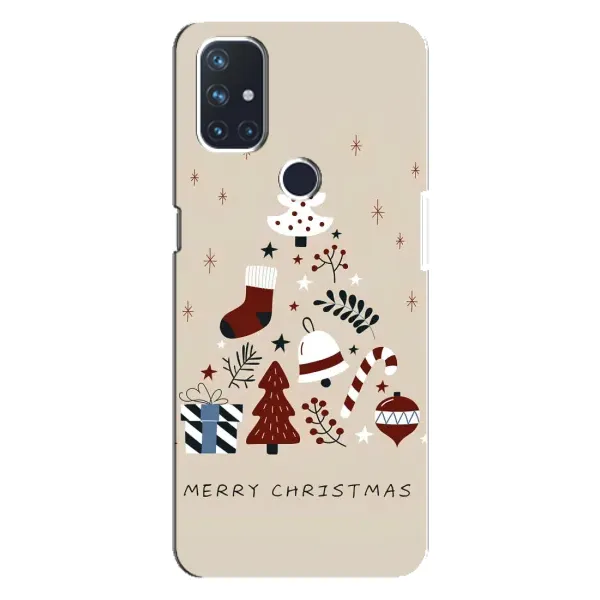 Чехол с рисунком «Merry Christmas» для OnePlus Nord N10 5G Чехол с рисунком «Merry Christmas» для OnePlus Nord N10 5G