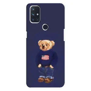 Чехлы Мишка Тедди для ВанПлас Норд Н10 (5G) (Мишка USA)
