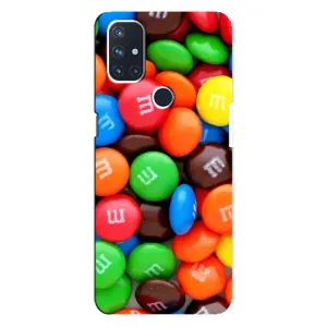 Чохол з зображенням смачної їжі для OnePlus Nord N10 5G (Різнокольорові M&M'S)