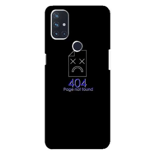 Чехол с рисунком «Ошибка 404» для OnePlus Nord N10 5G Чехол с рисунком «Ошибка 404» для OnePlus Nord N10 5G