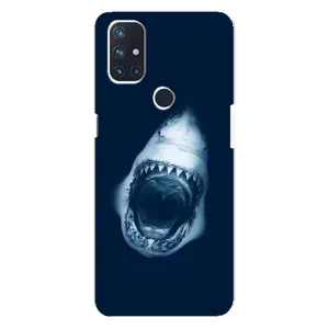 Силиконовый бампер с картинкой животных для OnePlus Nord N10 5G (Пасть Акулы)