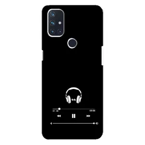 Чехол с картинками на черном фоне для OnePlus Nord N10 5G (Плеер)
