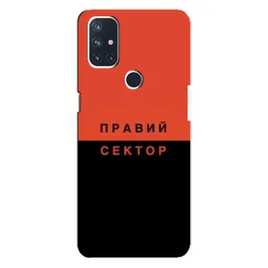 Чехлы УПА (Красно-Чёрный) на OnePlus Nord N10 5G (Правый Серктор)