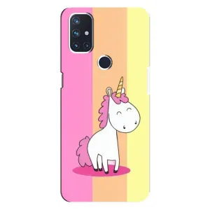 Чехол Unicorn на OnePlus Nord N10 5G (Радужный Единорог)