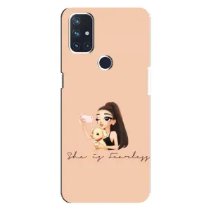 Силиконовый Чехол на OnePlus Nord N10 5G с картинкой Стильных Девушек (С собакой)