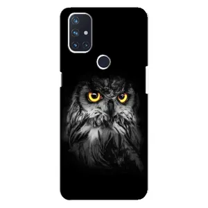 Чехлы с принтом СОВЫ для OnePlus Nord N10 5G (Сова на чёрном)