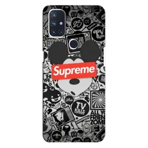 Чехол с Брендами одежды на ВанПлас Норд Н10 (5G) (Supreme Маус)