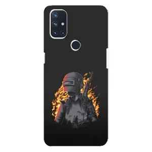 Чохол з картинкою "Герой Pubg" на OnePlus Nord N10 5G (В полум'ї)
