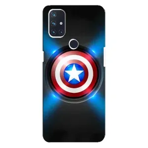 Чехол с Щитом Капитана Америки на OnePlus Nord N10 5G (Яркий Щит Капитана)
