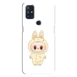 Чехол с принтом Лабубу для OnePlus Nord N100 (Бежевый Лабубу)