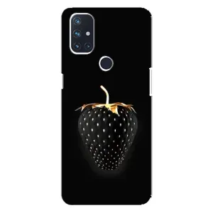 Чехол с изображением вкусной еды для OnePlus Nord N100 (Чёрная клубника)