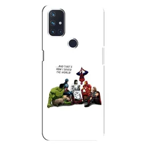 Чехлы для OnePlus Nord N100 (Для Христиан) (Иисус супергерой)