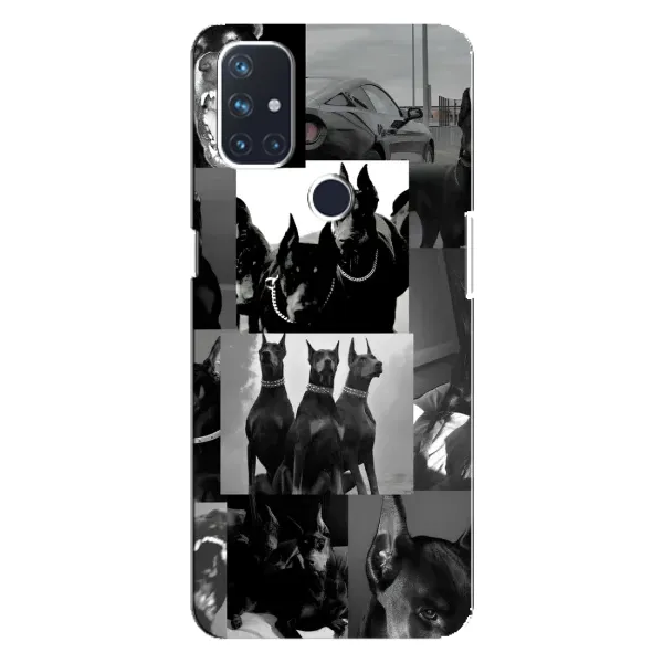 Чехол с рисунком «Коллаж Доберман» для OnePlus Nord N100