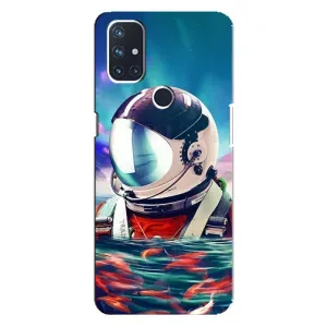 Силіконовый Чохол з принтом "Космонавти" на OnePlus Nord N100 (Космонавт у воді)