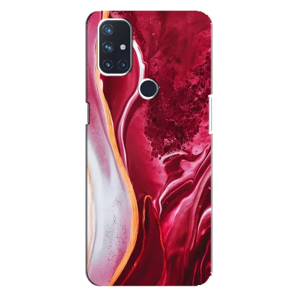 Чехол с рисунком «Красный мрамор» для OnePlus Nord N100 Чехол с рисунком «Красный мрамор» для OnePlus Nord N100