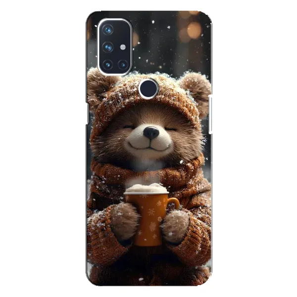 Чехол с рисунком «Медвежонок с кофе» для OnePlus Nord N100 Чехол с рисунком «Медвежонок с кофе» для OnePlus Nord N100
