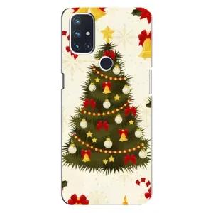 Чехол Новогодняя Елка на OnePlus Nord N100 (Новогодний принт)