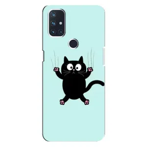 Силіконовий чохол з котиком для OnePlus Nord N100 (Падаючий кіт)