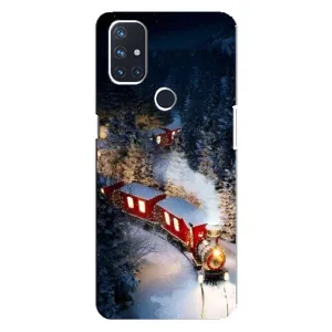 Силиконовый бампер на рождество для OnePlus Nord N100 (Поезд)