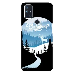 Силиконовый бампер на рождество для OnePlus Nord N100 (Рождественский Олень)