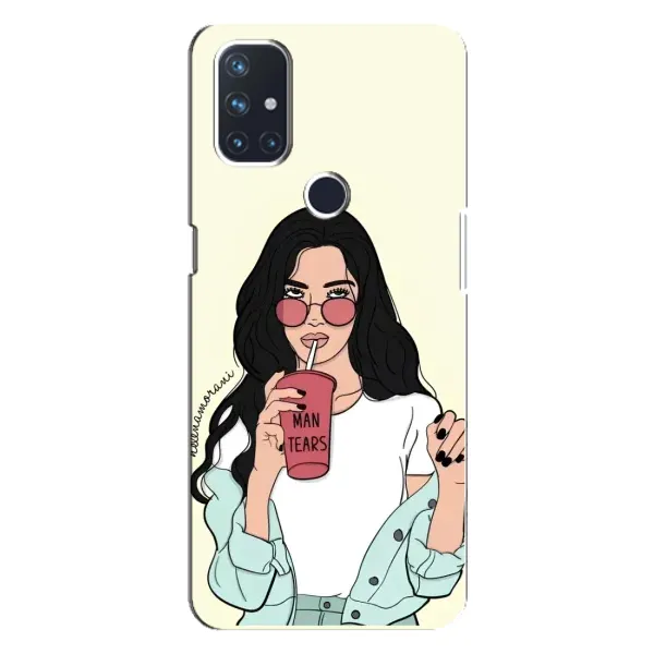 Чехол с рисунком «С напитком» для OnePlus Nord N100