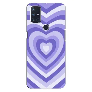 Чохли з тематикою "Маленькі Сердчеки" на OnePlus Nord N100 (Серце фіолет)