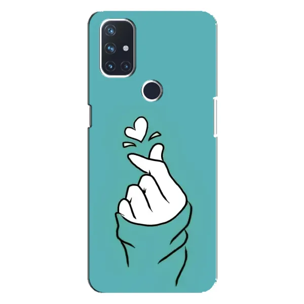 Чехол с рисунком «Сердечко на бирюзовом» для OnePlus Nord N100 Чехол с рисунком «Сердечко на бирюзовом» для OnePlus Nord N100