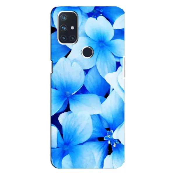Чехол с рисунком «Синие цветы» для OnePlus Nord N100 Чехол с рисунком «Синие цветы» для OnePlus Nord N100