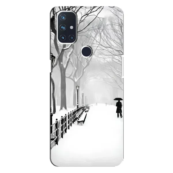 Чехол с рисунком «Снегом замело» для OnePlus Nord N100 Чехол с рисунком «Снегом замело» для OnePlus Nord N100