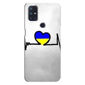 Силиконовый Чехол на OnePlus Nord N100 (Я-Украина) (Украинская кардиограмма)