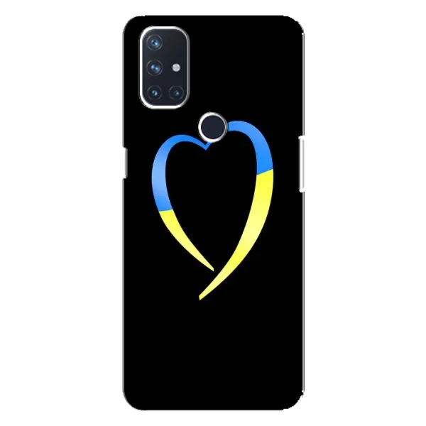Чехол с рисунком «Украинское сердце» для OnePlus Nord N100 Чехол с рисунком «Украинское сердце» для OnePlus Nord N100