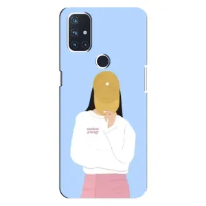 Силіконовый Чохол на OnePlus Nord N100 з картинкой Модных девушек (Жовта кепка)