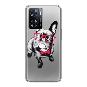 Чехол (ТПУ) Милые собачки для OnePlus Nord N20 SE (Бульдог в очках)