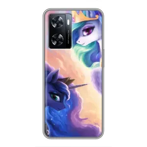 Чехол Unicorn на OnePlus Nord N20 SE (Единорожки на тучках)
