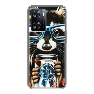 Силиконовый Чехол с Енотами на OnePlus Nord N20 SE (Енот в очках)