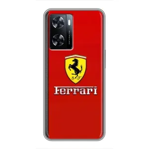 Силіконовий бампер з картинкою машини на OnePlus Nord N20 SE (Ferrari Logo)