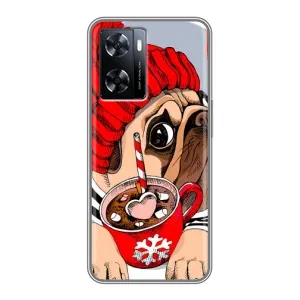 Бампер для OnePlus Nord N20 SE с картинкой "Песики" (Грустная собака)