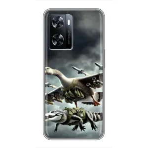 Чехол с мемами тралалело тралала для OnePlus Nord N20 SE (Гусини и крокодило)