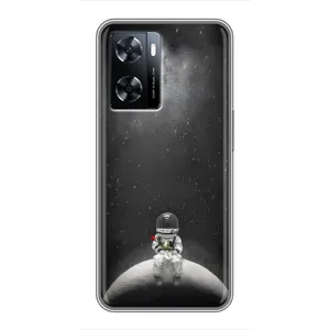Силиконовый Чехол с принтом "Космонавты" на OnePlus Nord N20 SE (Космонавт романтик)
