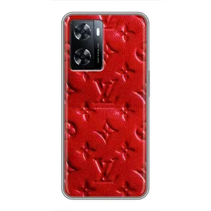 Текстурный Чехол Louis Vuitton для ВанПлас Норд Н20 СЕ (Красный ЛВ)