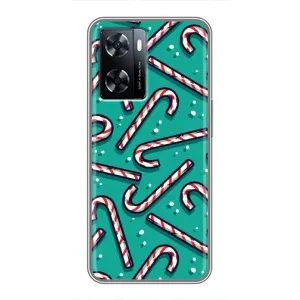 Силиконовый бампер на рождество для OnePlus Nord N20 SE (Леденцы)