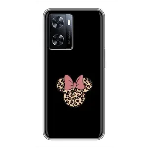 Чехол с леопардовым принтом на OnePlus Nord N20 SE (Леопардовая Минни)
