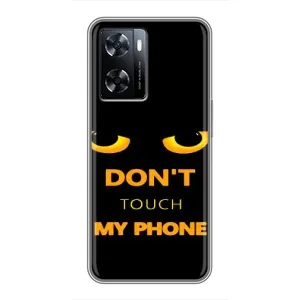 Чехол с Прикольным принтом на OnePlus Nord N20 SE (Не трогай мой телефон)