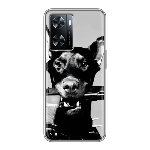 Чехол с рисунком «Опасный доберман» для OnePlus Nord N20 SE Чехол с рисунком «Опасный доберман» для OnePlus Nord N20 SE