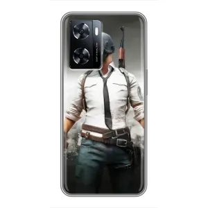 Силиконовый чехол с картинкой "Герой Pubg" на OnePlus Nord N20 SE (Пабг)