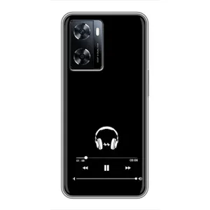 Чехол с картинками на черном фоне для OnePlus Nord N20 SE (Плеер)