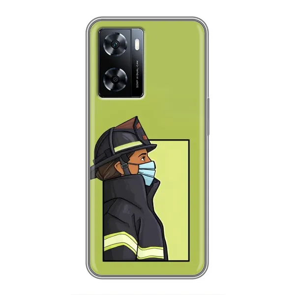 Чехол с рисунком «Пожарник» для OnePlus Nord N20 SE
