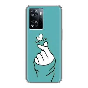 Чохол (Знак сердечка) для OnePlus Nord N20 SE (Сердечко на бірюзовому)
