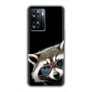 Силиконовый Чехол с Енотами на OnePlus Nord N20 SE (Стильный Енот)