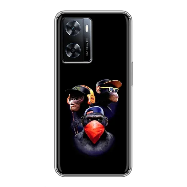 Чехол с рисунком «Три обезьяны» для OnePlus Nord N20 SE Чехол с рисунком «Три обезьяны» для OnePlus Nord N20 SE